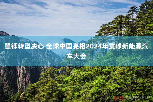 矍铄转型决心 全球中国亮相2024年寰球新能源汽车大会