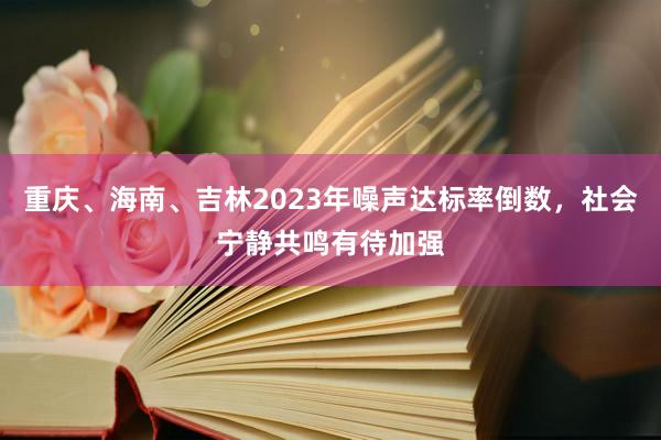 重庆、海南、吉林2023年噪声达标率倒数，社会宁静共鸣有待加强