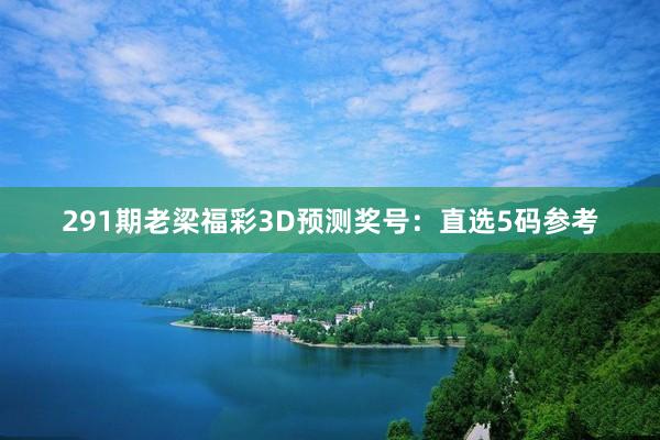 291期老梁福彩3D预测奖号：直选5码参考