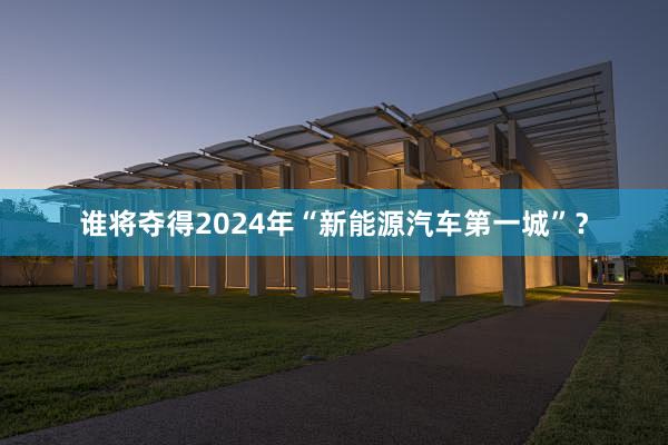 谁将夺得2024年“新能源汽车第一城”？